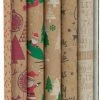 Goedkoop 🧨 Bellatio Decorations Set 11-delig Kerst Inpakpapier/cadeaupapier - Kerstcadeaus/kerstcadeautjes Inpakken 🔔