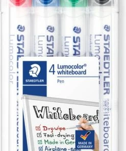 Hete verkoop 🔔 STAEDTLER Lumocolor Whiteboard Pen - Box 4 St 🔥