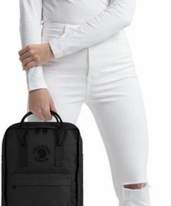 Groothandel ✔️ Fjallraven Fjällräven Re-Kånken Unisex Rugzak - Black 🎁 -ACROPAQ Shop 305x840 1