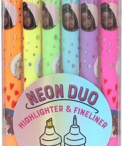 Beste deal 🛒 TOPModel Neon Duo Highlighter & Fineliner 👏