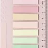 Beste deal ✨ Merkloos Index Tabs - 200 Stuks - Inclusief Liniaal - 10 Kleuren - Sticky Notes ⌛