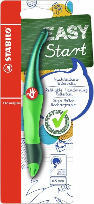 Promo ๐ STABILO EASYoriginal - Ergonomische Rollerball - Rechtshandig - Blauwe Inkt - Holograph Edition - Navulbaar - Groen ๐ฏ 3 Promo ๐ STABILO EASYoriginal - Ergonomische Rollerball - Rechtshandig - Blauwe Inkt - Holograph Edition - Navulbaar - Groen ๐ฏ