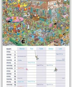 Top 10 🛒 Comello Jan Van Haasteren Familie Notitiekalender - 2023 - 5pers. - 21x45cm 😀