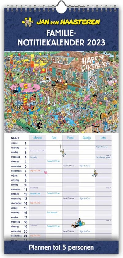 Top 10 π Comello Jan Van Haasteren Familie Notitiekalender - 2023 - 5pers. - 21x45cm π 3 Top 10 π Comello Jan Van Haasteren Familie Notitiekalender - 2023 - 5pers. - 21x45cm π