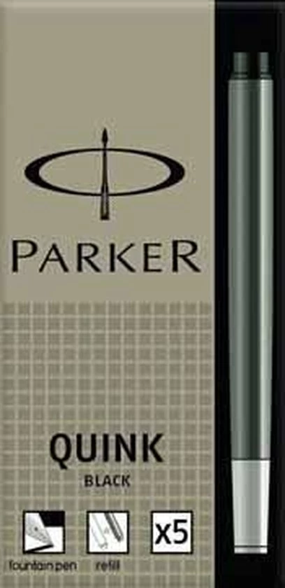 Promo π₯° Parker Inktpatronen Quink Zwart βοΈ 5 Promo π₯° Parker Inktpatronen Quink Zwart βοΈ - Afbeelding 3