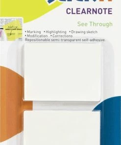 Aanbiedingen 🤩 Stick'n Clear Note, Kleine Doorzichtige Notes, 38x50mm, 2x 50 Post Its 🎉