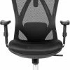 Beste deal 😀 ForDig Ergonomische Bureaustoel - 4D Curve Support System - Verstelbaar Nekkussen / Armleuning / Rugsteun / Zithoogte - Ademend Mesh Materiaal - Bureau Stoel Voor Kantoor / Thuis / Gaming - Zwart ❤️ -ACROPAQ Shop 445x840 2
