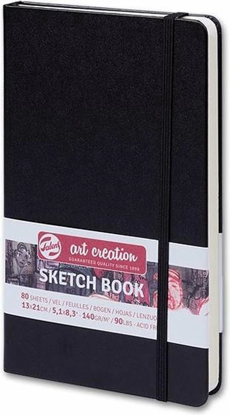 Goedkoop βοΈ Talens Art Creation Schetsboek Zwart 13 X 21 Cm 140 G 80 Vellen π 6 Goedkoop βοΈ Talens Art Creation Schetsboek Zwart 13 X 21 Cm 140 G 80 Vellen π - Afbeelding 4
