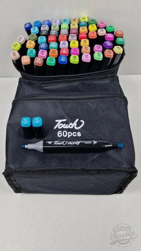 Beste deal ✨ Merkloos Twinmarkers - Stiften 60 Stuks - Dual Tip Markers - Alcohol Markeerstift - Professionele Tekenstiften - Inclusief Opbergtas - Voor Volwassenen En Kinderen Professioneel ✨ 4 Beste deal ✨ Merkloos Twinmarkers - Stiften 60 Stuks - Dual Tip Markers - Alcohol Markeerstift - Professionele Tekenstiften - Inclusief Opbergtas - Voor Volwassenen En Kinderen Professioneel ✨ - Afbeelding 2