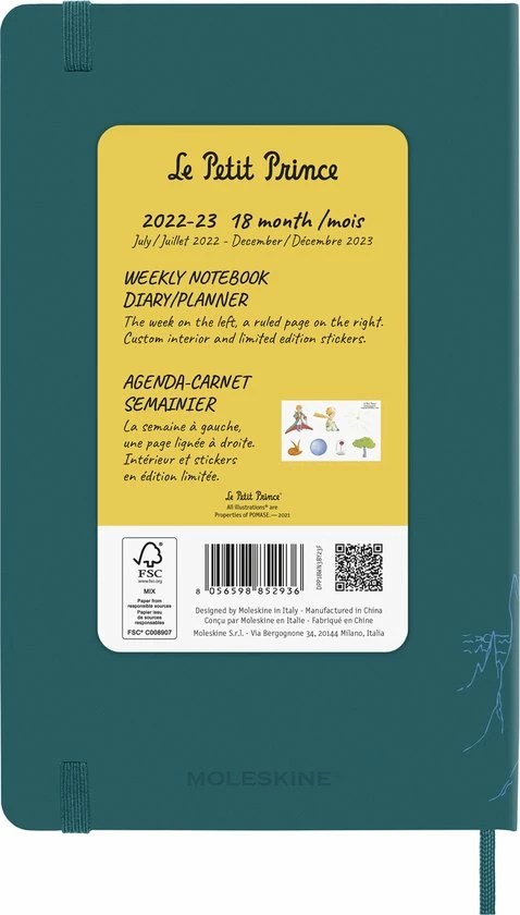 Hete verkoop ๐ฅฐ Moleskine 18 Maanden Agenda - 2022/23 - LE Planner - Kleine Prins - Wekelijks - Large - Berg ๐ฅฐ 11 Hete verkoop ๐ฅฐ Moleskine 18 Maanden Agenda - 2022/23 - LE Planner - Kleine Prins - Wekelijks - Large - Berg ๐ฅฐ - Afbeelding 9