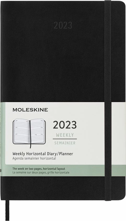 Beste Verkoop 🛒 Moleskine 12 Maanden Agenda - 2023 - Wekelijks Horizontaal - Large - Harde Kaft - Zwart 🥰 3 Beste Verkoop 🛒 Moleskine 12 Maanden Agenda - 2023 - Wekelijks Horizontaal - Large - Harde Kaft - Zwart 🥰