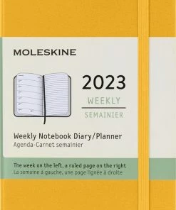 Flash-uitverkoop ⌛ Moleskine 12 Maanden Agenda - 2023 - Wekelijks - Pocket - Harde Kaft - Oranje Geel 🔔