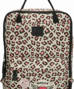 Aanbiedingen 👏 Beagles Originals Cool Originals - Rugzak - Luipaard Grijs-roze 😍