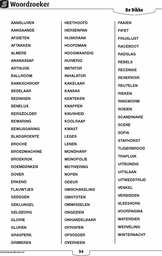 Beste recensies van π Sanders Puzzelboeken Sanders Puzzelboek Woordzoeker 3* De Dikke, Editie 160 𧨠6 Beste recensies van π Sanders Puzzelboeken Sanders Puzzelboek Woordzoeker 3* De Dikke, Editie 160 𧨠- Afbeelding 4