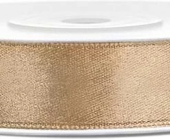 Aanbiedingen ✨ Merkloos Satijn Lint Goud 12mm 25m ⭐
