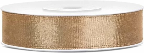 Aanbiedingen ✨ Merkloos Satijn Lint Goud 12mm 25m ⭐ 3 Aanbiedingen ✨ Merkloos Satijn Lint Goud 12mm 25m ⭐