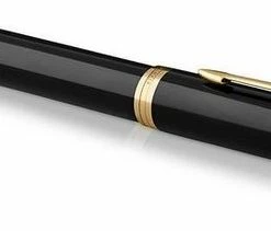 Goedkoop 😍 Parker IM-vulpen | Zwarte Lak Met Gouden Afwerking | Medium Penpunt Met Blauwe Inktnavulling | Geschenkverpakking 😍 -ACROPAQ Shop 550x211