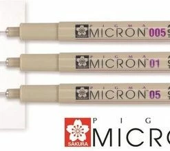 Groothandel 😍 Sakura Pigma Micron 6 Zwarte Fineliners 😉 -ACROPAQ Shop 550x219