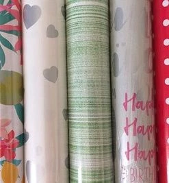 Beste Verkoop ⭐ Merkloos Cadeaupapier - Verschillende Dessins - 200cm X 70cm - Assortiment - Vele Kleuren - Inpakpapier - 7 Rollen - Set B 🔥