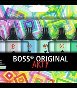 Goedkoopste 🥰 STABILO BOSS ORIGINAL - Markeerstift - ARTY Etui Met 10 Kleuren - 'Coole Kleuren' 🛒