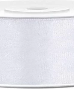 Top 10 ⌛ Merkloos Satijn Lint Wit 25mm 25m 🎉