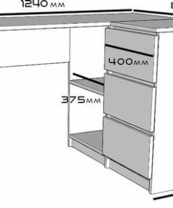 Beste deal 🌟 AZ-Home - Hoekbureau Malmo - Rechts - Zwart - Bureau - Computer Desk 😉 -ACROPAQ Shop 550x306