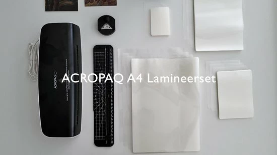 Kopen 👍 ACROPAQ Lamineerapparaat A4 - Set Met 200 Lamineerhoezen, Papiersnijder, Hoeksnijder - Lamineermachine - AL490 🔔 4 Kopen 👍 ACROPAQ Lamineerapparaat A4 - Set Met 200 Lamineerhoezen, Papiersnijder, Hoeksnijder - Lamineermachine - AL490 🔔 - Afbeelding 2