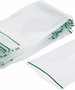 Korting 🧨 Merkloos 100x Gripzakjes 40 X 60 Mm Groene Lijn/ Green Line 60 MICRON DIK - KWALITEIT - Gekleurd 🎉