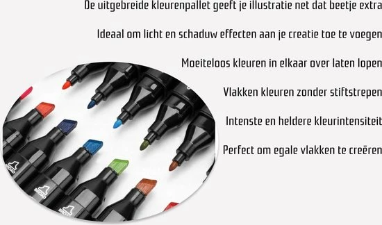 Promo 👍 Stiften Voor Volwassenen Touch Twinmarkers Dubbelzijdige Alcohol Stiften - 60 Stuks - Dual Tip Markers - Tekenstiften - Kleurstiften - Fineliners - Dikke Dunne Stiften - Handlettering Kalligrafie Bullet Jounal Dagboek - Kleuren 😍 9 Promo 👍 Stiften Voor Volwassenen Touch Twinmarkers Dubbelzijdige Alcohol Stiften - 60 Stuks - Dual Tip Markers - Tekenstiften - Kleurstiften - Fineliners - Dikke Dunne Stiften - Handlettering Kalligrafie Bullet Jounal Dagboek - Kleuren 😍 - Afbeelding 7