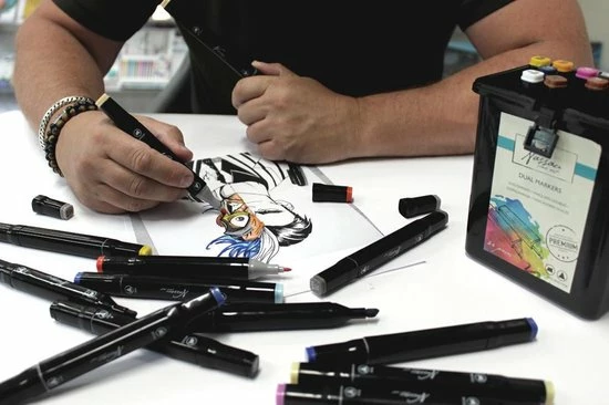 Goedkoop ๐ฏ Nassau Fine Art Dual Marker Dubbelzijdige Stift, Assorti Kleuren, Set à 48 Stuks ๐ 6 Goedkoop ๐ฏ Nassau Fine Art Dual Marker Dubbelzijdige Stift, Assorti Kleuren, Set à 48 Stuks ๐ - Afbeelding 4