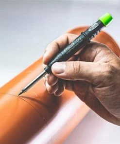 Promo ⌛ Pica Marker Dry Longlife 3030 + 8 St. Grafiet/Rood/Geel Vulling 4020, Reserve Pica Dry Markeerpotlood Set Met Navullingen, Timmermans Bouw Potlood 💯 -ACROPAQ Shop 550x366 99