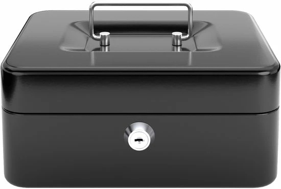 Beste Verkoop 👏 ACROPAQ Geldkistje - Geldkist Met Sleutel, 20 X 16 X 9 Cm, Metaal - Geldkluis - Zwart 🔥 10 Beste Verkoop 👏 ACROPAQ Geldkistje - Geldkist Met Sleutel, 20 X 16 X 9 Cm, Metaal - Geldkluis - Zwart 🔥 - Afbeelding 8