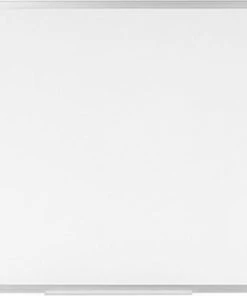 Goedkoop 👏 Quantore Whiteboard Magnetisch - 90x120 Cm - Gelakt Staal - Met Afleggoot 😍