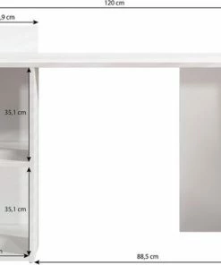 Beste recensies van ⭐ Meubella - Bureau Pierre - Wit - 120 Cm 👏 -ACROPAQ Shop 550x372 1