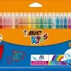 Hete verkoop 🛒 BIC Kid Couleur Ultra Uitwasbare Viltstiften - Diverse Kleuren - 24 Stiften 🎉