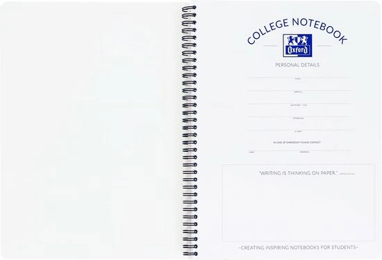 Flash-uitverkoop โ Oxford School Collegeblok - Schrijfblok - A4+ - Lijn - 23 Gaats - 80 Pagina's - 1 Stuk ๐ 14 Flash-uitverkoop โ Oxford School Collegeblok - Schrijfblok - A4+ - Lijn - 23 Gaats - 80 Pagina's - 1 Stuk ๐ - Afbeelding 12