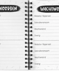 Korting 🛒 HEE Goodies Adresboek Met Alfabet A6 Zwart Wit Adressenboekje Adresboekje Klein Wachtwoordenboekje 😀 -ACROPAQ Shop 550x383 7
