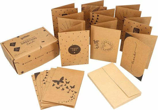Promo ๐ฏ Partizzle® Partizzle 36x Kraft Verjaardag & Bedankt Wenskaarten Set - Verjaardagskaart Kaartjes - Ansichtkaarten Met Enveloppen - Duurzaam ๐ฅ 11 Promo ๐ฏ Partizzle® Partizzle 36x Kraft Verjaardag & Bedankt Wenskaarten Set - Verjaardagskaart Kaartjes - Ansichtkaarten Met Enveloppen - Duurzaam ๐ฅ - Afbeelding 9
