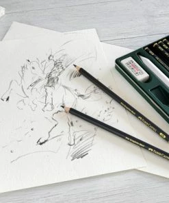 Beste deal 🎁 Faber-Castell Grafietpotlood - Pitt Mat - Blik 11 Stuks - FC-115220 😍 -ACROPAQ Shop 550x388 5