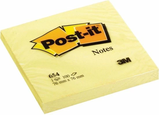 Nieuw ⭐ Post-it® Memoblok Geel - 76 X 76 Mm - 100 Vellen 🎉 3 Nieuw ⭐ Post-it® Memoblok Geel - 76 X 76 Mm - 100 Vellen 🎉