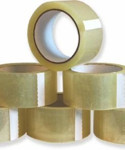 Begroting 🔔 Merkloos Verpakkingstape Transparant PP Acryl 50mmx66m één Pak Met 6 Rollen 🥰