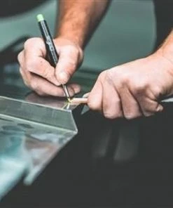 Promo ⌛ Pica Marker Dry Longlife 3030 + 8 St. Grafiet/Rood/Geel Vulling 4020, Reserve Pica Dry Markeerpotlood Set Met Navullingen, Timmermans Bouw Potlood 💯 -ACROPAQ Shop 550x398 23