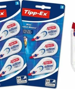 Top 10 ✔️ Tipp-Ex Mini Pocket Mouse Correctieroller - Correctietape - 6 M Lengte 5 Mm Breedte - 2 Pak Van 3 Stuks 🧨