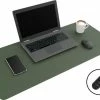 Aanbiedingen ⌛ WURK Professionele Bureau Onderlegger Kunstleer - Bureau Organizer - Inclusief Kabel Clip - 80x40 - Groen 😀