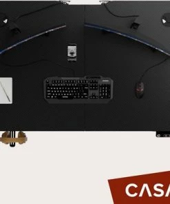 Hete verkoop 🛒 Casaria Zit Sta Bureau – Hoogte Verstelbaar Elektrisch - 140x60cm Zwart ⌛ -ACROPAQ Shop 550x402 9