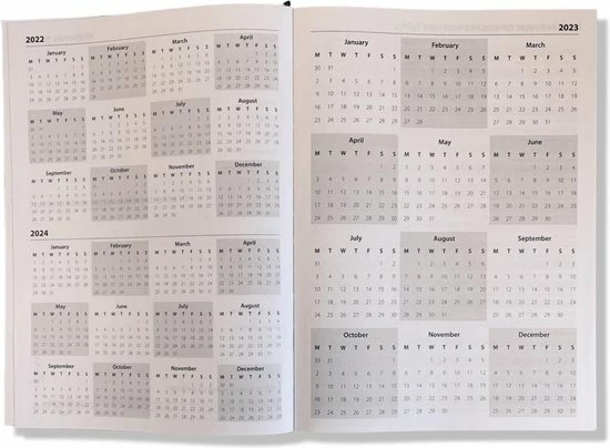 Hete verkoop ❤️ IG Design Bureau / Afspraken Agenda - A4 - 1 Dag Per Pagina - 2023 - 29,5x21cm - Zwart 🛒 8 Hete verkoop ❤️ IG Design Bureau / Afspraken Agenda - A4 - 1 Dag Per Pagina - 2023 - 29,5x21cm - Zwart 🛒 - Afbeelding 6