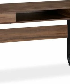 Aanbiedingen 👍 Relaxdays Bureau - 3 Open Vakken - Computertafel 74,5 X 110 X 55 Cm - Modern Laptopbureau - Hout / Zwart 🥰 -ACROPAQ Shop 550x407 1