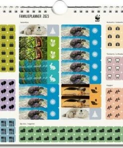 Coupon ✨ Bekking & Blitz - Wereldnatuurfonds Familie Planner 2023 - WWF Familieplanner 2023 - Natuur - Dieren - Wandmodel Met Ophangoog - Maandoverzicht Op 1 Pagina - Ruime Voor De Planning Van 5 Personen 💯 -ACROPAQ Shop 550x412