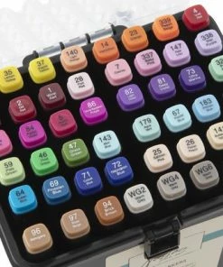 Goedkoop 💯 Nassau Fine Art Dual Marker Dubbelzijdige Stift, Assorti Kleuren, Set à 48 Stuks 🎁