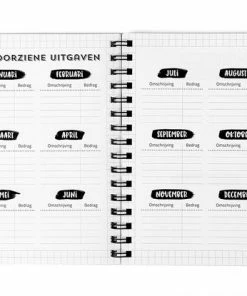Gloednieuw 😉 HEE Goodies Budgetplanner Kasboek A5 Zwart Wit Money Planner Huishoudboekje ❤️ -ACROPAQ Shop 550x415 2